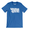 Montana State Shape Text Men/Unisex T-Shirt-True Royal-Allegiant Goods Co. Vintage Sports Apparel