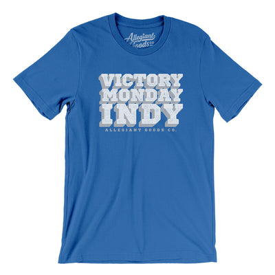 Victory Monday Indy Men/Unisex T-Shirt-True Royal-Allegiant Goods Co. Vintage Sports Apparel
