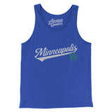 Minneapolis Vintage Script Men/Unisex Tank Top-Allegiant Goods Co. Vintage Sports Apparel