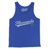 Minneapolis Vintage Script Men/Unisex Tank Top-True Royal-Allegiant Goods Co. Vintage Sports Apparel