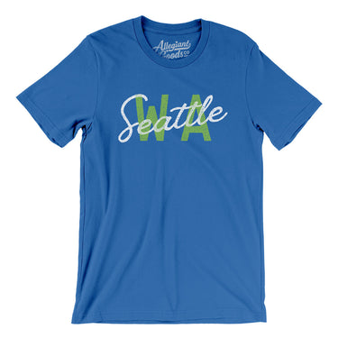Seattle Wa Overprinted Men/Unisex T-Shirt-Allegiant Goods Co. Vintage Sports Apparel