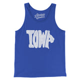 Iowa State Shape Text Men/Unisex Tank Top-Allegiant Goods Co. Vintage Sports Apparel