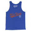 New York Vintage Script Men/Unisex Tank Top-True Royal-Allegiant Goods Co. Vintage Sports Apparel