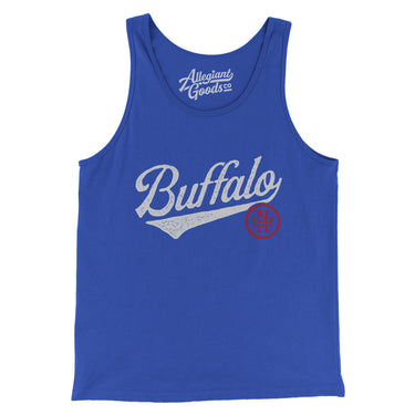 Buffalo Vintage Script Men/Unisex Tank Top-Allegiant Goods Co. Vintage Sports Apparel