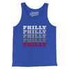 Philly Repeat Men/Unisex Tank Top-True Royal-Allegiant Goods Co. Vintage Sports Apparel