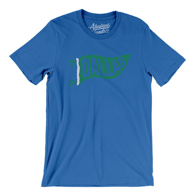 Dallas Pennant Men/Unisex T-Shirt-True Royal-Allegiant Goods Co. Vintage Sports Apparel