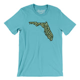 Florida Golf Course Men/Unisex T-Shirt-Turquoise-Allegiant Goods Co. Vintage Sports Apparel