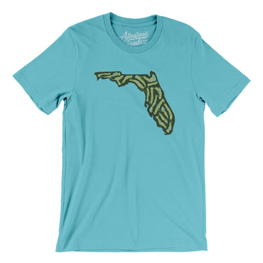 Florida Golf Course Men/Unisex T-Shirt-Turquoise-Allegiant Goods Co. Vintage Sports Apparel