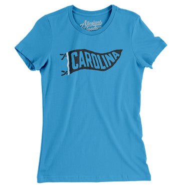 Carolina Pennant Women's T-Shirt-Allegiant Goods Co. Vintage Sports Apparel