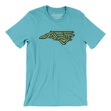 North Carolina Golf Course Men/Unisex T-Shirt-Turquoise-Allegiant Goods Co. Vintage Sports Apparel