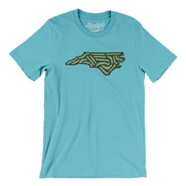 North Carolina Golf Course Men/Unisex T-Shirt-Turquoise-Allegiant Goods Co. Vintage Sports Apparel