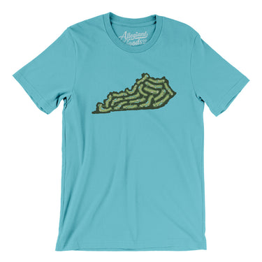 Kentucky Golf Course Men/Unisex T-Shirt-Turquoise-Allegiant Goods Co. Vintage Sports Apparel