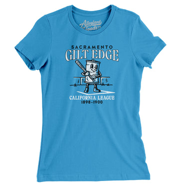 Sacramento Gilt Edge Women's T-Shirt-Allegiant Goods Co. Vintage Sports Apparel