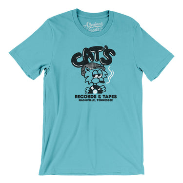 Cat's Records and Tapes in Turquoise Color