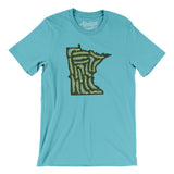 Minnesota Golf Course Men/Unisex T-Shirt-Turquoise-Allegiant Goods Co. Vintage Sports Apparel