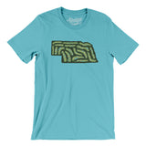 Nebraska Golf Course Men/Unisex T-Shirt-Turquoise-Allegiant Goods Co. Vintage Sports Apparel