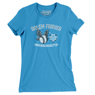 Salem Fairies Women's T-Shirt-Turquoise-Allegiant Goods Co. Vintage Sports Apparel