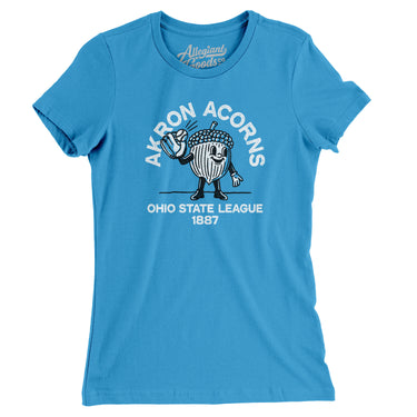 Akron Acorns Baseball Women's T-Shirt-Allegiant Goods Co. Vintage Sports Apparel