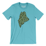 Maine Golf Course Men/Unisex T-Shirt-Turquoise-Allegiant Goods Co. Vintage Sports Apparel