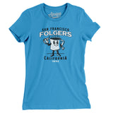 San Francisco Folgers Women's T-Shirt-Allegiant Goods Co. Vintage Sports Apparel