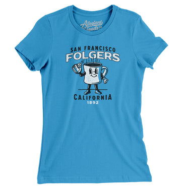 San Francisco Folgers Women's T-Shirt-Allegiant Goods Co. Vintage Sports Apparel