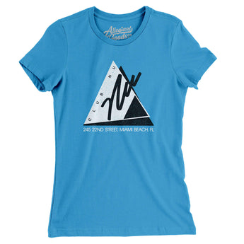 Club Nu Miami Women's T-Shirt-Turquoise-Allegiant Goods Co. Vintage Sports Apparel