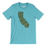 California Golf Course Men/Unisex T-Shirt-Turquoise-Allegiant Goods Co. Vintage Sports Apparel