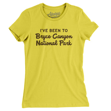I've Been To Bryce Canyon National Park Women's T-Shirt-Allegiant Goods Co. Vintage Sports Apparel
