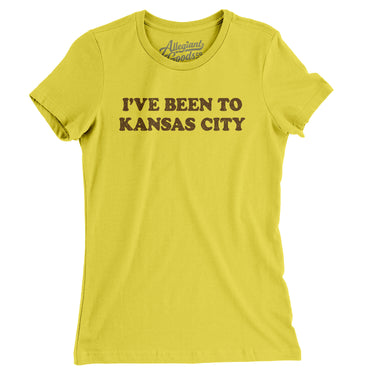 I've Been To Kansas City Women's T-Shirt-Allegiant Goods Co. Vintage Sports Apparel