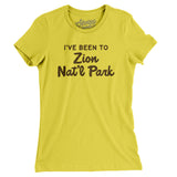 I've Been To Zion National Park Women's T-Shirt-Allegiant Goods Co. Vintage Sports Apparel
