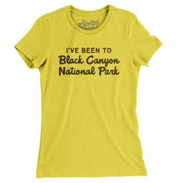 I've Been To Black Canyon National Park Women's T-Shirt-Allegiant Goods Co. Vintage Sports Apparel