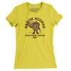 Akron Acorns Baseball Women's T-Shirt-Vibrant Yellow-Allegiant Goods Co. Vintage Sports Apparel