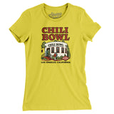 Chili Bowl Women's T-Shirt-Vibrant Yellow-Allegiant Goods Co. Vintage Sports Apparel
