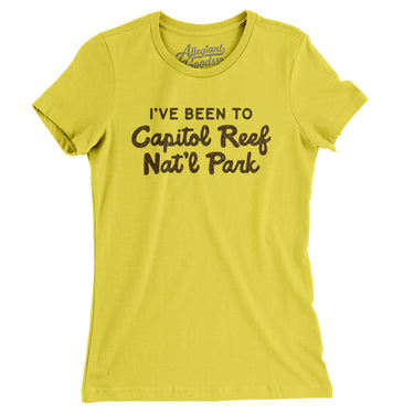 I've Been To Capitol Reef National Park Women's T-Shirt-Allegiant Goods Co. Vintage Sports Apparel