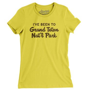 I've Been To Grand Teton National Park Women's T-Shirt-Allegiant Goods Co. Vintage Sports Apparel