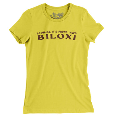 Actually It's Pronounced Biloxi in Vibrant Yellow Color