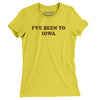 I've Been To Iowa Women's T-Shirt-Vibrant Yellow-Allegiant Goods Co. Vintage Sports Apparel