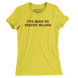 I've Been To Staten Island Women's T-Shirt-Vibrant Yellow-Allegiant Goods Co. Vintage Sports Apparel