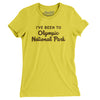 I've Been To Olympic National Park Women's T-Shirt-Vibrant Yellow-Allegiant Goods Co. Vintage Sports Apparel