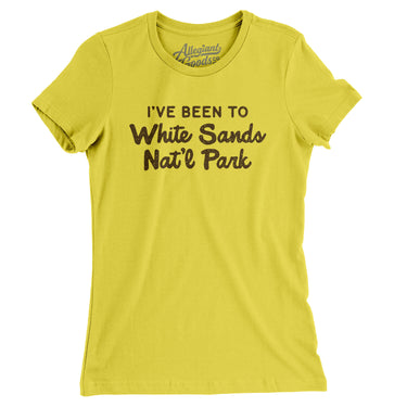 I've Been To White Sands National Park Women's T-Shirt-Allegiant Goods Co. Vintage Sports Apparel