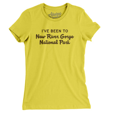 I've Been To New River Gorge National Park Women's T-Shirt-Allegiant Goods Co. Vintage Sports Apparel