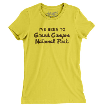 I've Been To Grand Canyon National Park Women's T-Shirt-Allegiant Goods Co. Vintage Sports Apparel