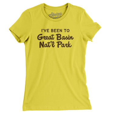 I've Been To Great Basin National Park Women's T-Shirt-Allegiant Goods Co. Vintage Sports Apparel