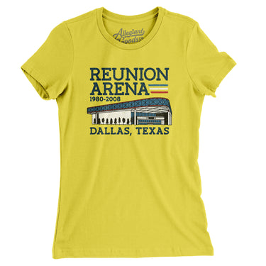 Reunion Arena Women's T-Shirt-Allegiant Goods Co. Vintage Sports Apparel