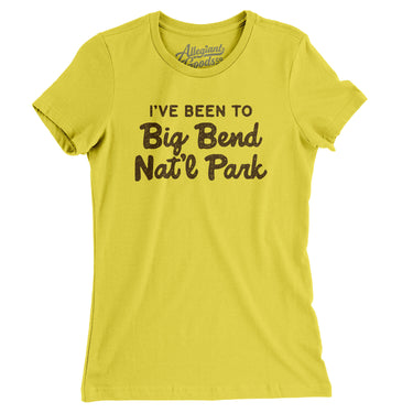 I've Been To Big Bend National Park Women's T-Shirt-Allegiant Goods Co. Vintage Sports Apparel