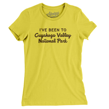 I've Been To Cuyahoga Valley National Park Women's T-Shirt-Allegiant Goods Co. Vintage Sports Apparel