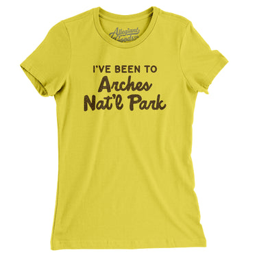 I've Been To Arches National Park Women's T-Shirt-Allegiant Goods Co. Vintage Sports Apparel