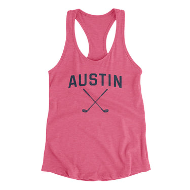 Austin Golf Women's Racerback Tank-Vintage Pink-Allegiant Goods Co. Vintage Sports Apparel