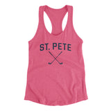 St. Pete Golf Women's Racerback Tank-Vintage Pink-Allegiant Goods Co. Vintage Sports Apparel