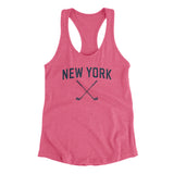New York Golf Women's Racerback Tank-Vintage Pink-Allegiant Goods Co. Vintage Sports Apparel